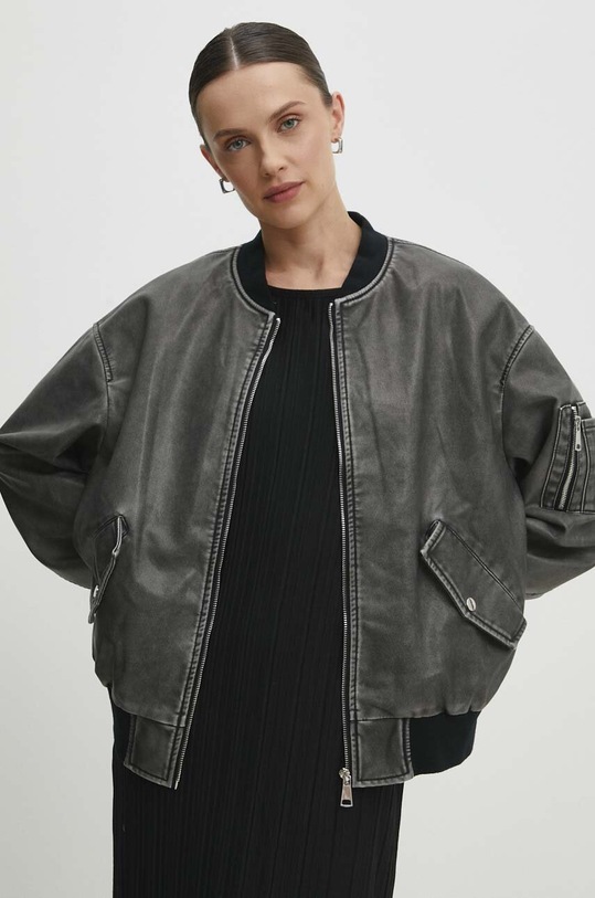 Answear Lab kurtka bomber nieocieplane szary cv2151.1.fh
