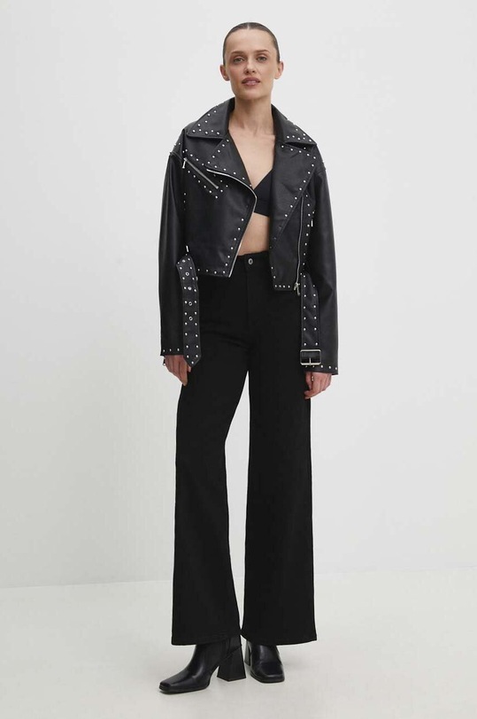 Δερμάτινο μπουφάν Answear.LAB mu8201.fh μαύρο WW24