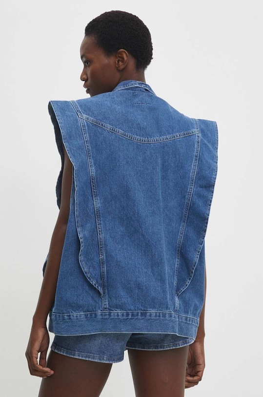Îmbrăcăminte Answear Lab vesta de blugi sng.kud04g.tjs albastru