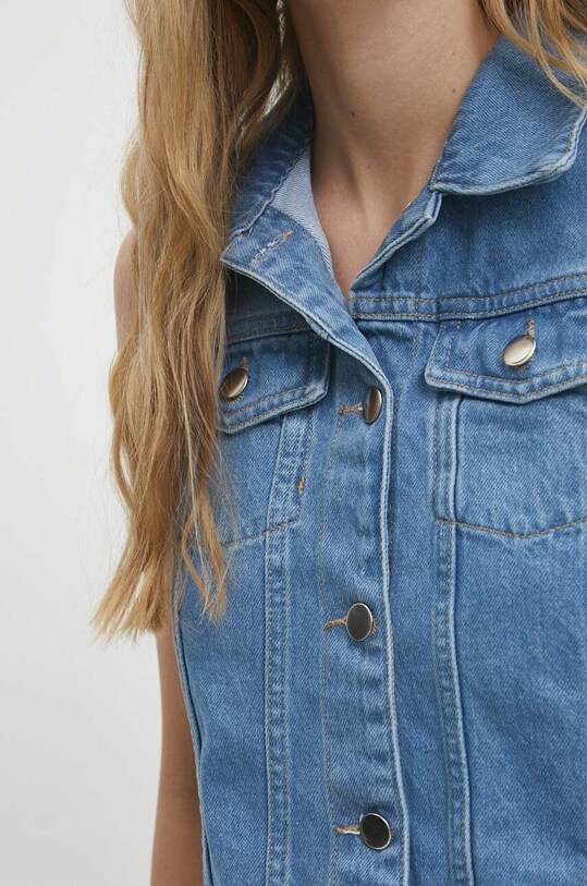 Answear Lab bezrękawnik jeansowy 6246.td niebieski