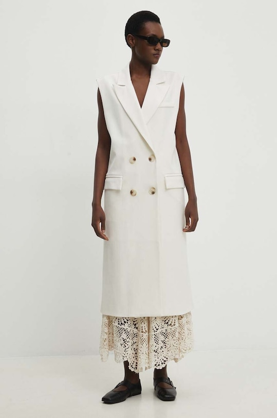 Безрукавка Answear.LAB з підкладкою білий LD0394.HWK