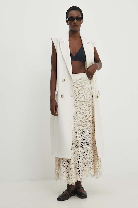 Безрукавка Answear.LAB LD0394.HWK білий WW24