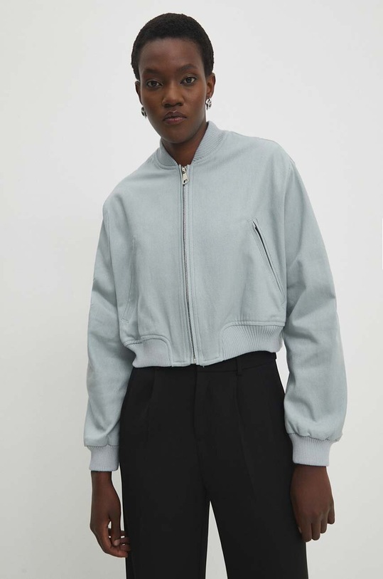 Bunda Answear.LAB modrá L8411.HWK