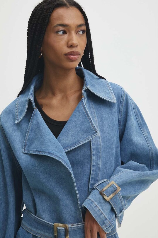Answear Lab geacă din denim albastru b9369.IKK