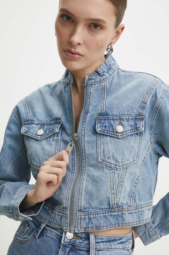 Answear Lab geacă din denim albastru l1021.id