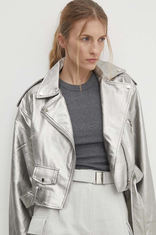 Answear Lab geaca ramones argintiu ve023.fjs