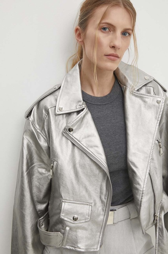 Answear Lab ramoneska ve023.fjs srebrny