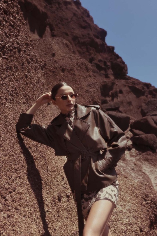 Jakna Answear.LAB bez tople podstave smeđa AG632.pjs.