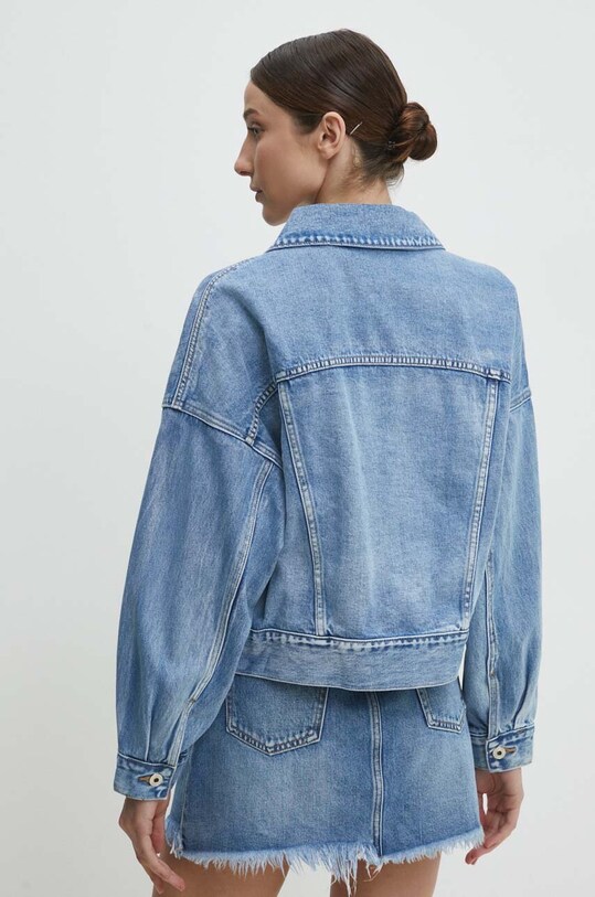 Îmbrăcăminte Answear Lab geacă din denim Hs5586.pjs albastru