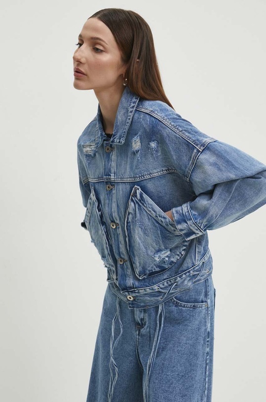 Answear.LAB kurtka jeansowa 5588.pjs niebieski
