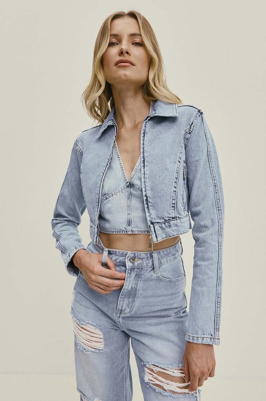 Джинсова куртка Answear Lab блакитний 6875.tjs