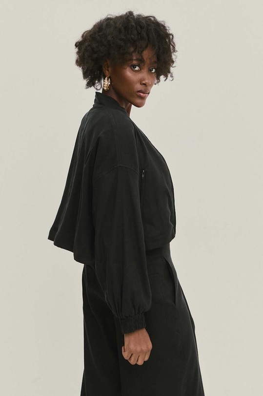 Ленено яке Answear Lab черен 19696.tjs