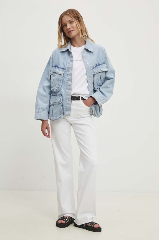 Answear.LAB kurtka jeansowa bcg69.TWK niebieski WW24