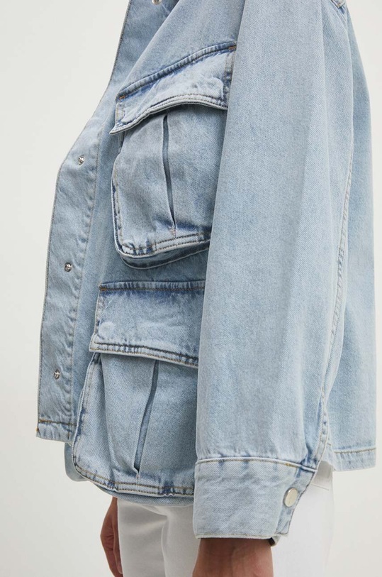 Answear.LAB kurtka jeansowa bcg69.TWK niebieski