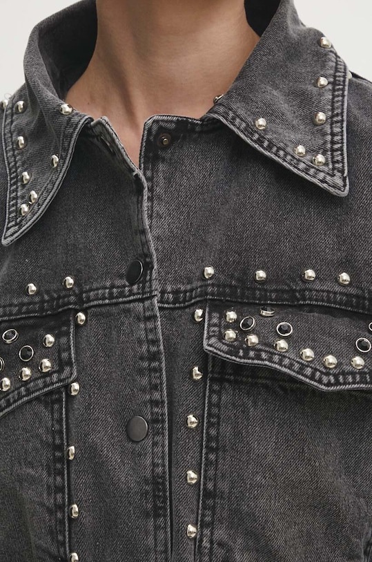Džínová bunda Answear.LAB 6155.tjs šedá