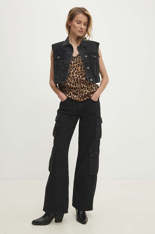 Answear Lab vesta de blugi 2155.tjs gri WW24