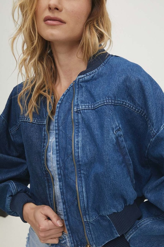 Answear Lab kurtka bomber jeansowa 23538.TJS niebieski