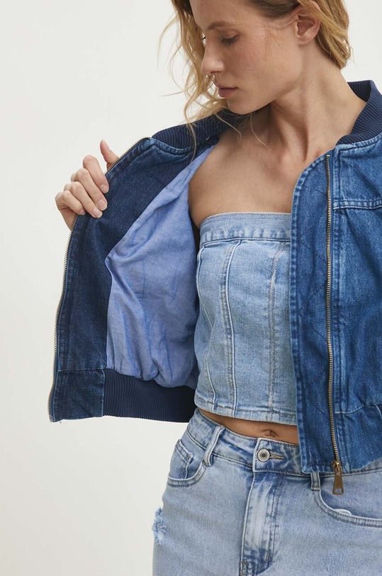 Answear Lab kurtka bomber jeansowa 23538.TJS
