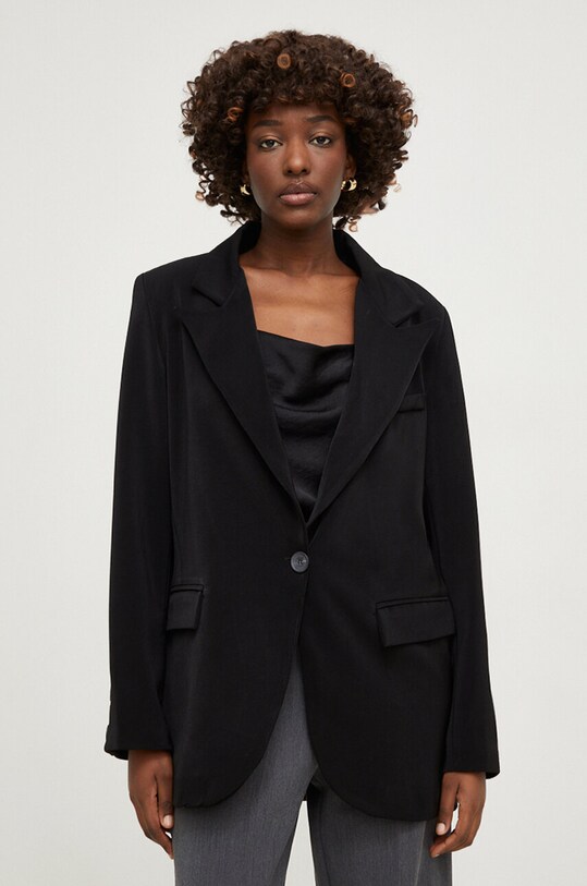 Answear Lab sacou cu captuseala negru 5221.TKK