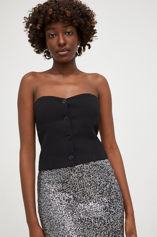 Answear Lab top z elastanem czarny 5253.TWK