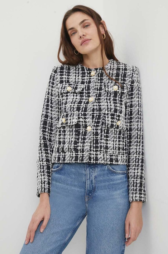 Answear.LAB zakó szövet fekete SNG2.kz.tjs