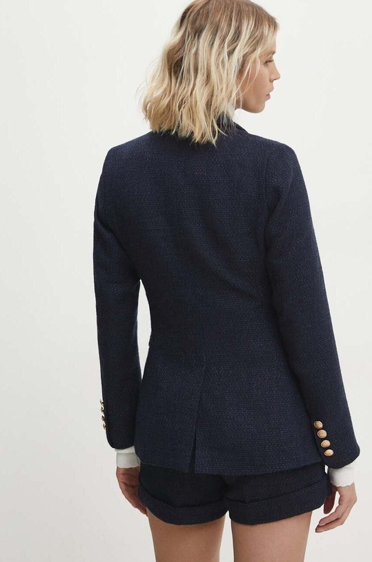 Odzież Answear Lab marynarka z domieszką wełny V287.HWK granatowy