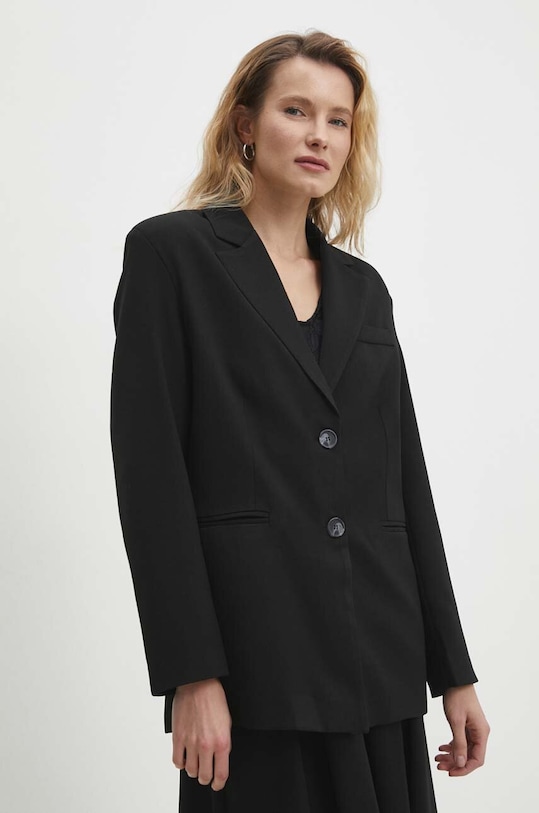 Σακάκι Answear.LAB ύφασμα μαύρο 5338.TWK