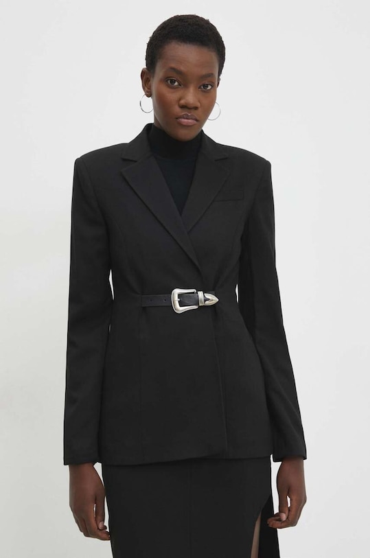 Answear Lab marynarka tkanina czarny 130683.TKK