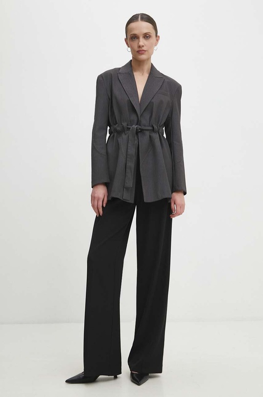 Answear Lab sacou cu captuseala gri PK2808.IKK