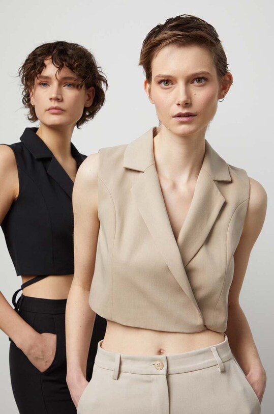 Безрукавка Answear Lab бежевий 22039nv.FKK