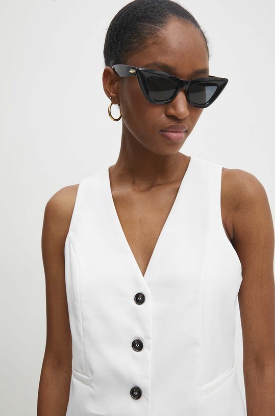 Answear Lab kamizelka biały MR20835.HWK