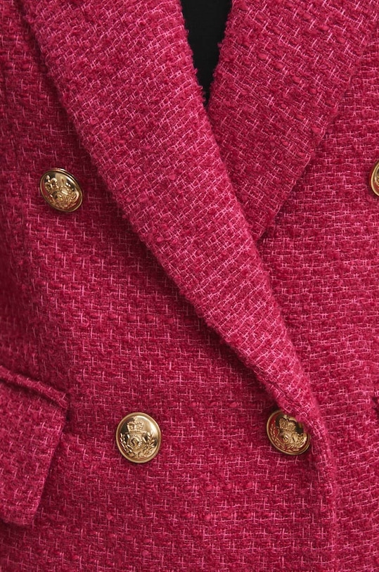 Answear Lab marynarka bawełniana 8305630.HWK różowy