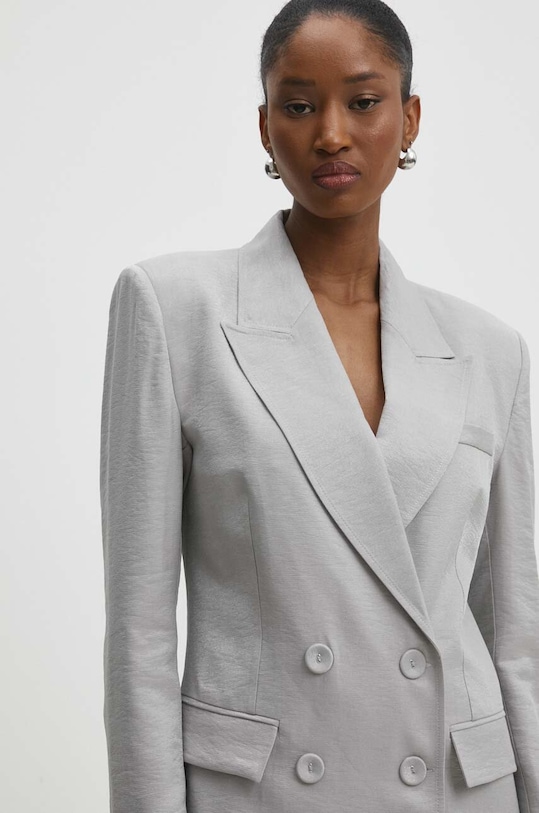Answear Lab marynarka tkanina szary W24S.LF.130748.tjs