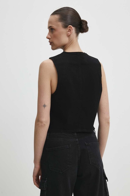 Ρούχα Γιλέκο τζιν Answear.LAB rd8383.2.FKK μαύρο