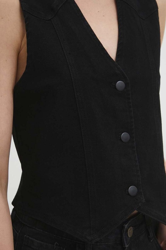 Γιλέκο τζιν Answear.LAB rd8383.2.FKK μαύρο