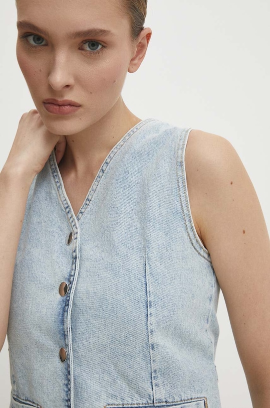 Γιλέκο τζιν Answear.LAB μπλε 6064.td