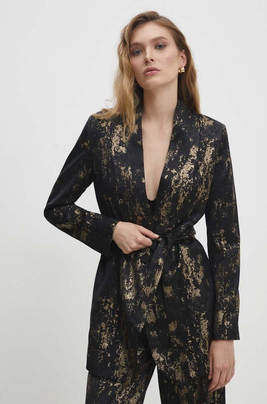 Answear Lab marynarka tkanina czarny 6018.td