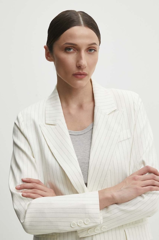 Answear Lab blazer din amestec de in v2412.fh alb