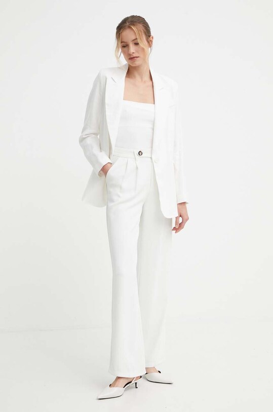 Answear Lab marynarka lniana v.2419.ijs biały WW24