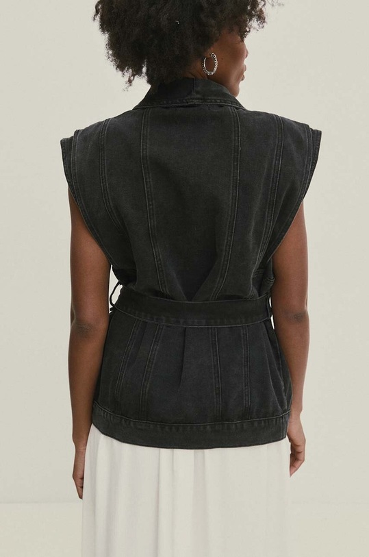 Ρούχα Γιλέκο τζιν Answear.LAB rd2371.2.fh μαύρο