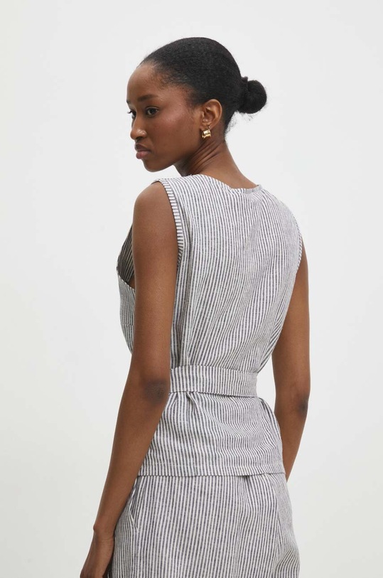 Oblečení Lněná halenka Answear.LAB 92177.ih modrá