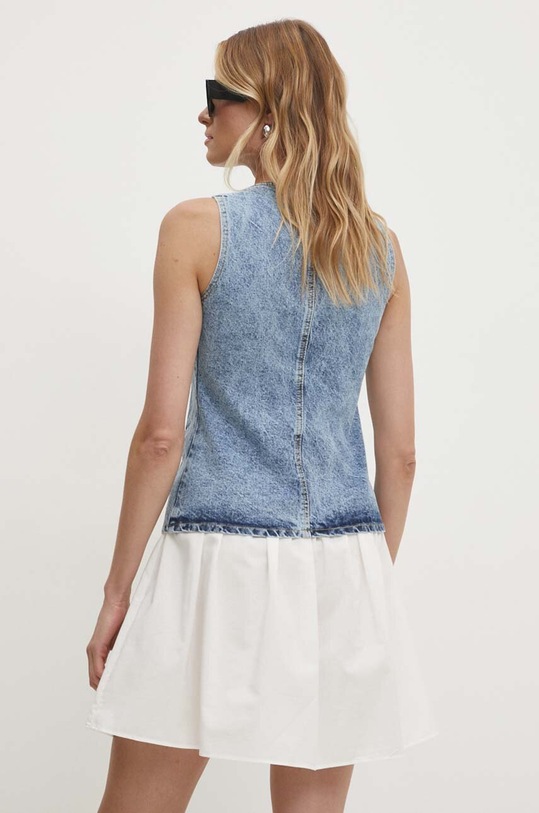 Îmbrăcăminte Answear Lab vesta jeans sng.kzd06d.tjs albastru