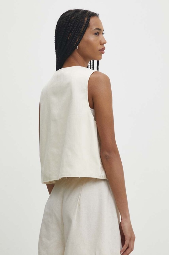 Îmbrăcăminte Answear Lab vesta jeans gl.018.FWK bej