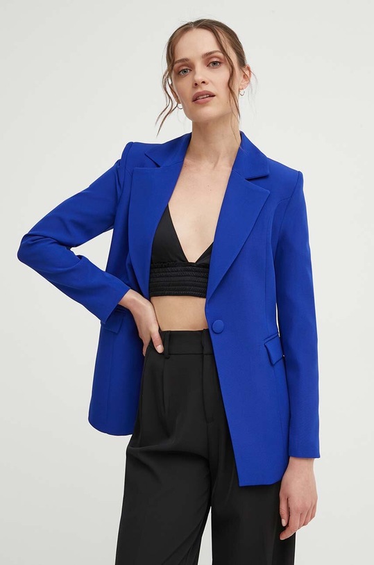 Answear Lab marynarka tkanina niebieski 4491.TJS
