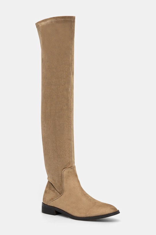 Vysoké čižmy Answear.LAB textilný béžová M2666.HWK