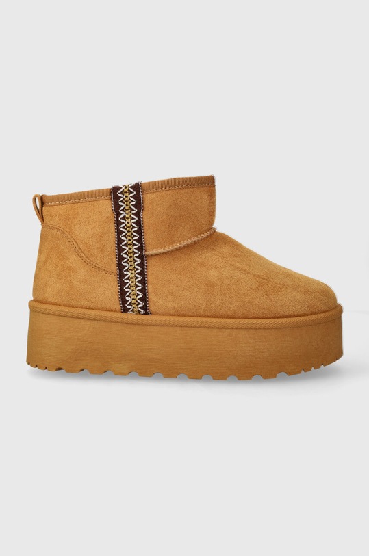 Answear Lab śniegowce brak zapięcia brązowy 9138.HWK