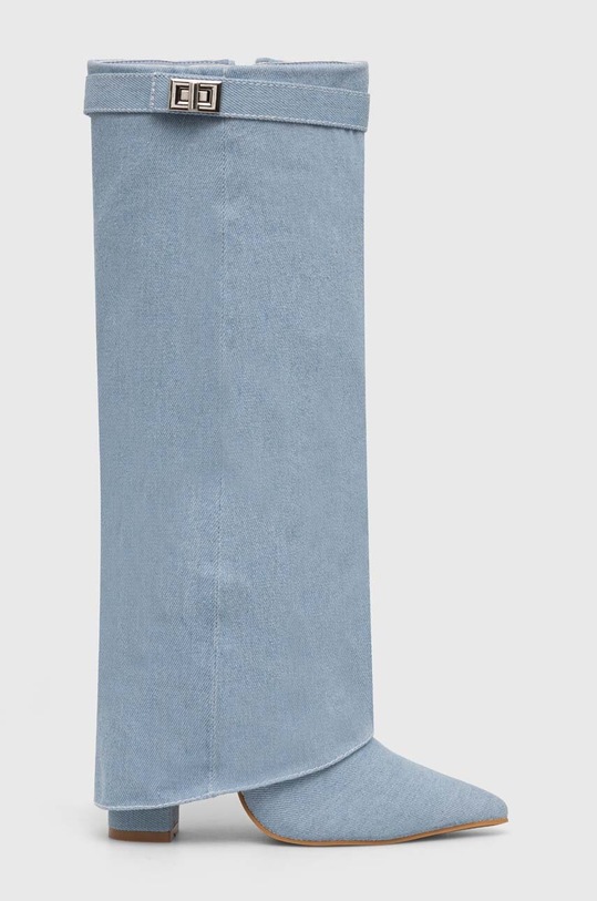 Čizme Answear.LAB na patentni zatvarač plava 8623a.FWK