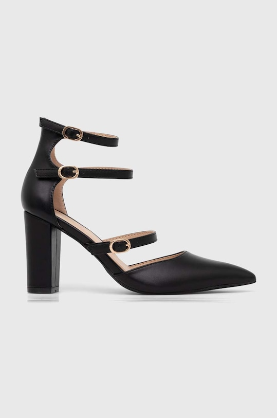 Answear Lab czółenka słupek czarny 9517.IWK