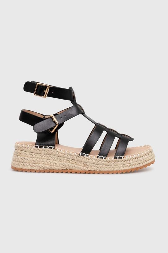 Answear Lab espadryle platforma czarny 77.499.fh