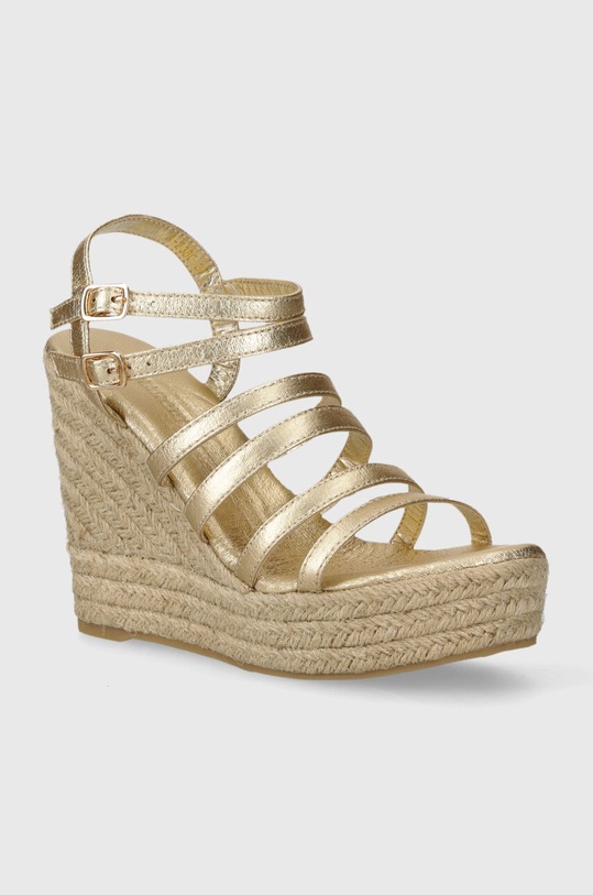 Sandale Answear.LAB iznad 8 cm zlatna NA2380.HWK